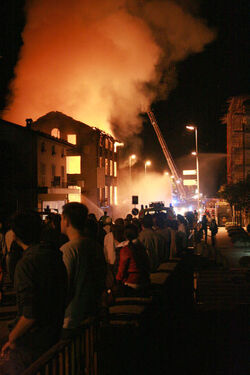 Minusio incendio in via San Gottardo Minusio incendio in via San Gottardo