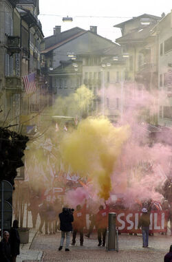 Bellinzona giornata protesta e corteo lavoratori edili