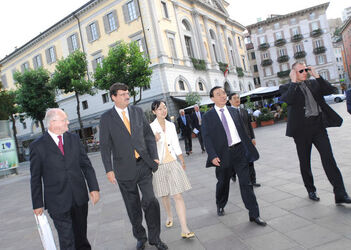 Lugano visita governatore cinese