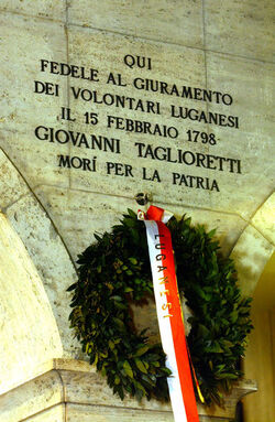 Lugano commemorazione Moti di Lugano 