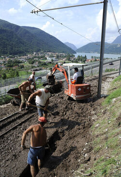 Capolago frana blocca la ferrovia Monte Generoso
