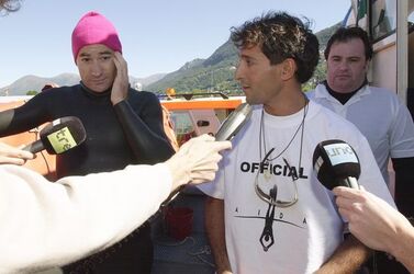 Record mondiale apnea Gaspare Battaglia tenta i 72 metri
