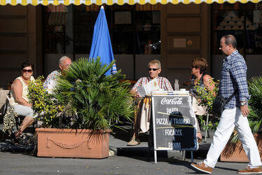 Locarno turisti al ristorante