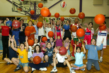 Bellinzona minibasket squadra mini in allenamento