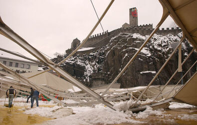 Bellinzona Crollo Capannone
