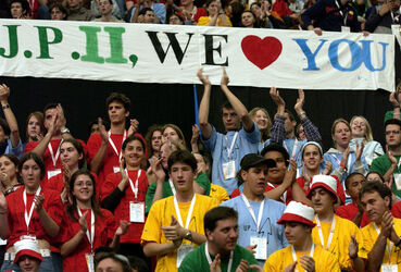 Berna Papa Giovanni Paolo II in visita in Svizzera