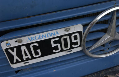 Viaggio in Argentina targa automobile