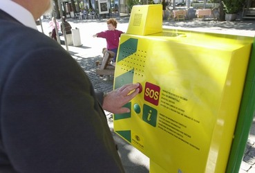 Lugano colonnina di soccorso Un pulsante per amico