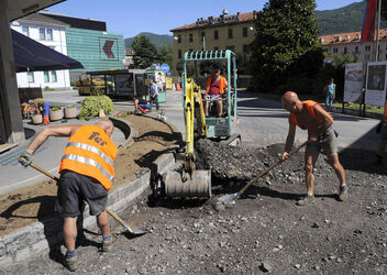 Chiasso lavori di sistemazione Piazza Elvezia