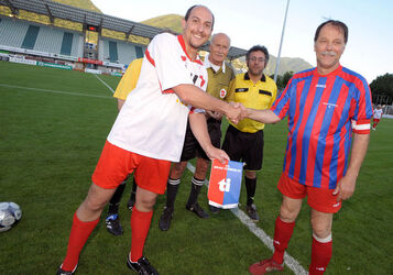 Lugano partita di calcio fra Consiglieri comunali e Gran Consiglio