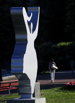 Lugano opere d arte sul lungolago