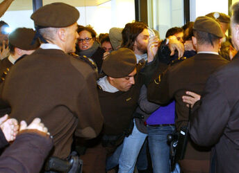Bellinzona processo manifestanti anti G8 a Chiasso