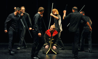 Bellinzona prima rappresentazione teatrale giocatori AC Bellinzona di x201c AMLETO x201d 