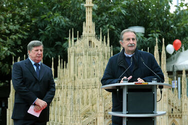 Melide inaugurazione modellino in scala LAC