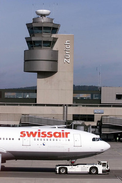 Svizzera Swissair e aereoporto Zurigo Kloten