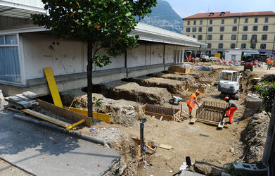 Lugano spostamento chioschi pensilina TPL