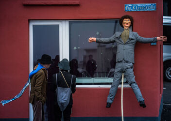Brissago Carnevale Re Pitoc rogo del pagliaccio