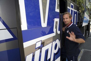 Calcio arrivo AC Bellinzona in Ucraina