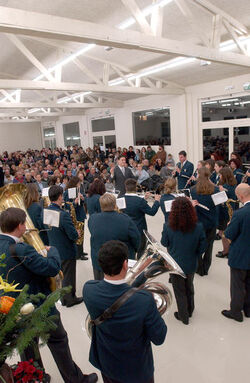 Pregassona capannone comunale inaugurazione