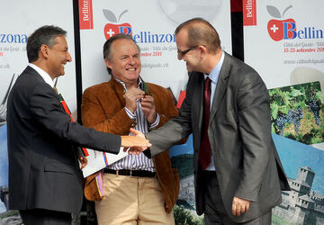 Bellinzona Bellinzona citt&agrave; del gusto 2011 cerimonia ufficiale di chiusura della Settimana del Gusto