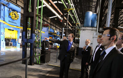 Biasca inaugurazione della nuova linea di produzione SMB