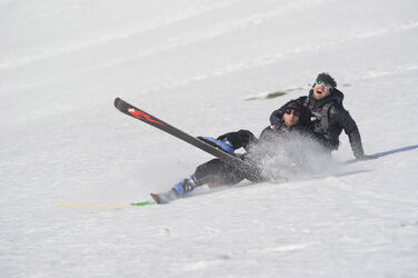 Monte Bar rievocazione slalom gigante dalla vetta