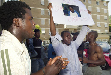 Lugano protesta africani