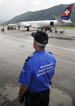 Agno dogana a Lugano Airport