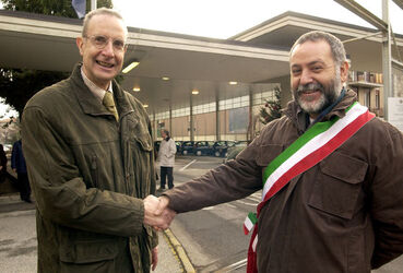 Vacallo cerimonia scambio auguri con Maslianico