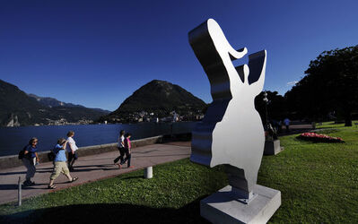 Lugano opere d arte sul lungolago