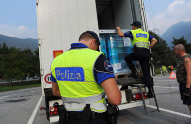 San Vittore controlli traffico pesante