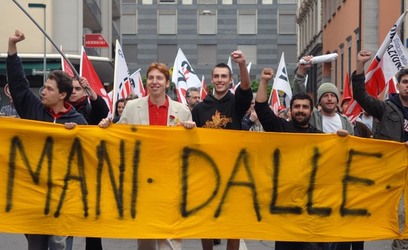 Bellinzona Corteo del 1. Maggio