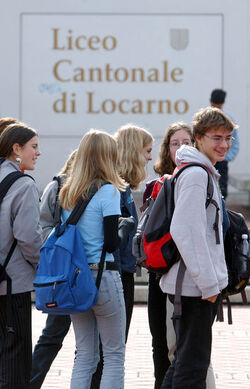 Locarno sciopero studenti del Liceo