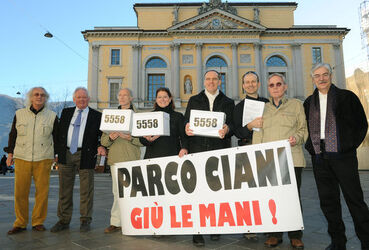 Lugano firme referendum Parco Ciani gi&ugrave; le mani