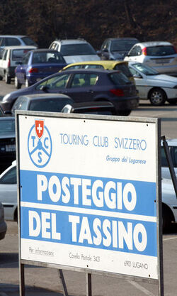 Lugano posteggio TCS al Tassino