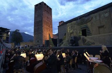 Opera prove generali Aida a Castelgrande