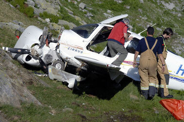 Passo San Gottardo incidente aereo