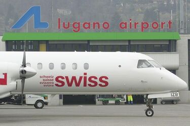 Lugano Airport aerei Swiss