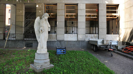 Bellinzona crollo parete soffitto Famedio
