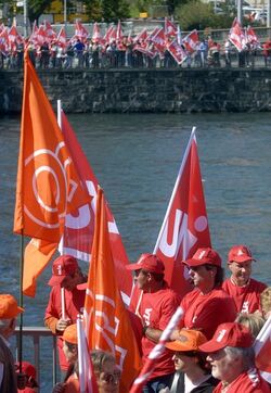 Zurigo manifestazione UNIA OCST