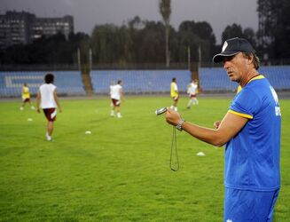 Calcio allenamnto AC Bellinzona in Ucraina
