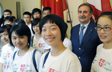 Lugano ricevimento delegazione studenti