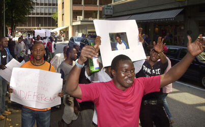 Lugano protesta africani