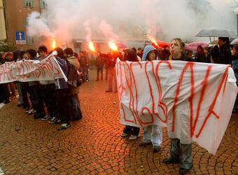 Bellinzona protesta liceali Bellinzona protesta liceali