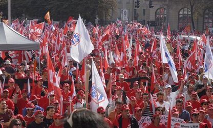 Zurigo manifestazione UNIA OCST