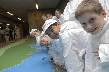 Mendrisio bambini al lavoro per i Mondiali 09