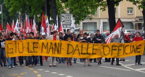 Bellinzona Corteo del 1. Maggio