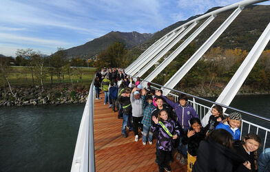 Bellinzona passerella Monte Carasso Bellinzona