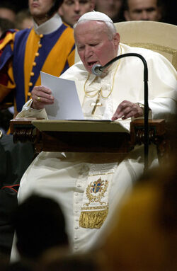 Berna Papa Giovanni Paolo II in visita in Svizzera
