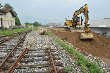 Stabio cantiere ferrovia Stabio Arcisate